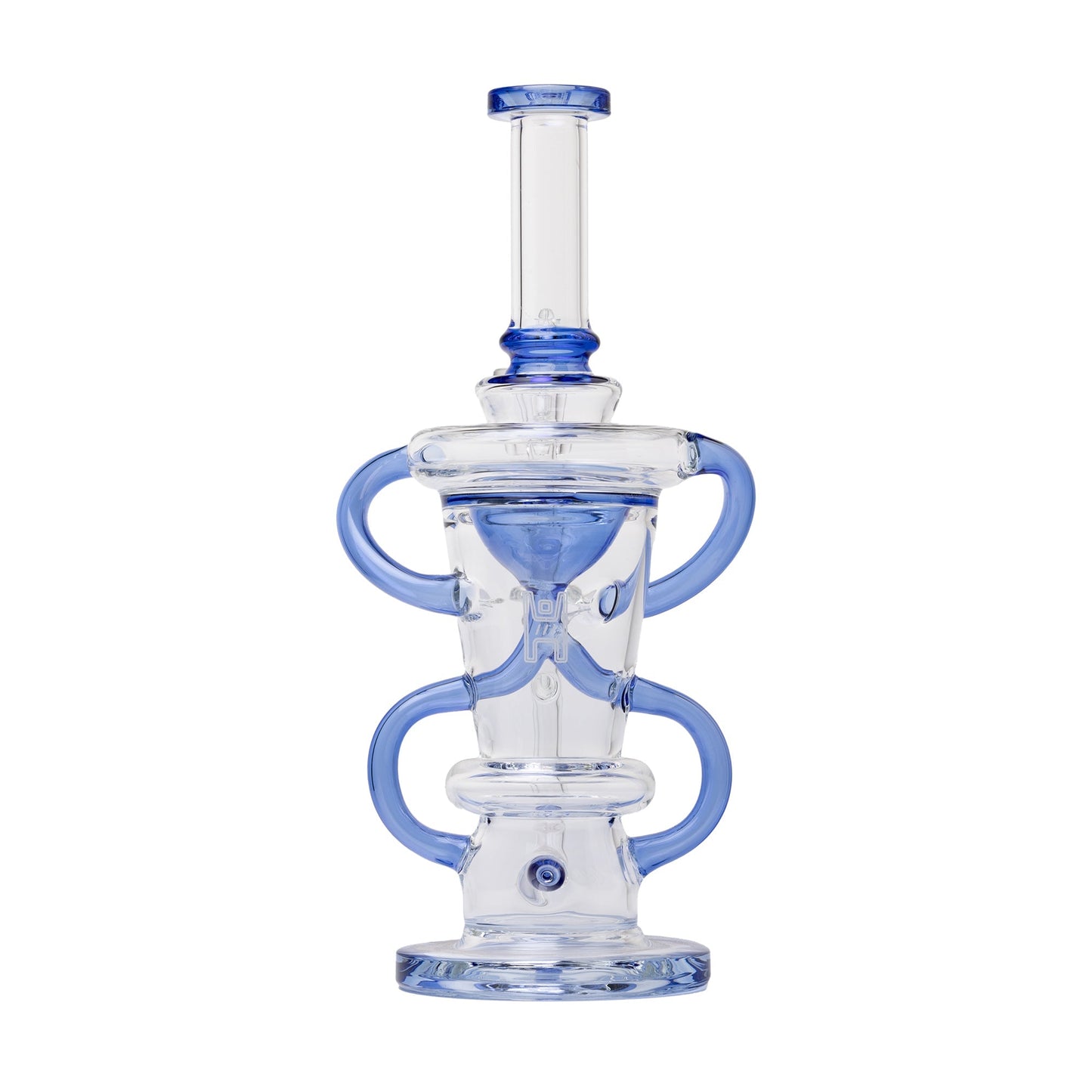 Human Grade 10.25" Straight Recycler Glass Water Pipe
